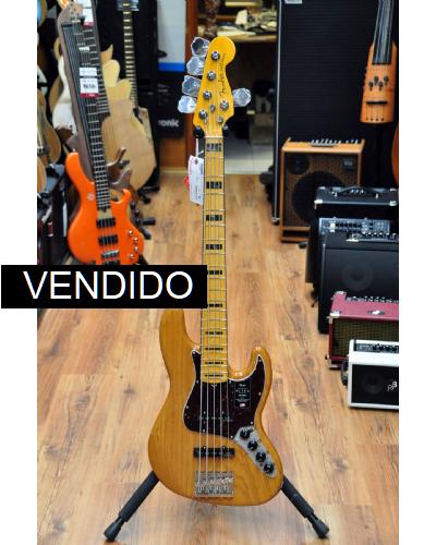 Fender American Ultra Jazz Bass V Aged Natural